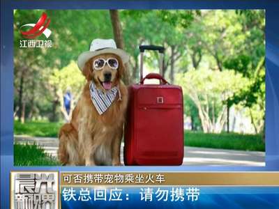 [视频]铁总回应是否可携带宠物乘坐火车：请勿携带