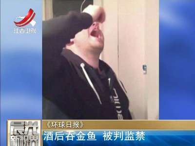 [视频]英男子醉酒后吞食酒吧金鱼 被判罚款和监禁