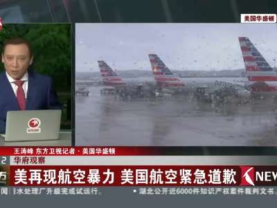 [视频]美再现航空暴力 美国航空紧急道歉