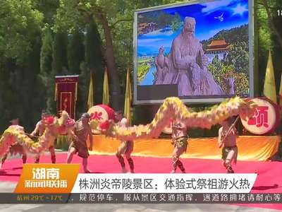 株洲炎帝陵景区：体验式祭祖游火热