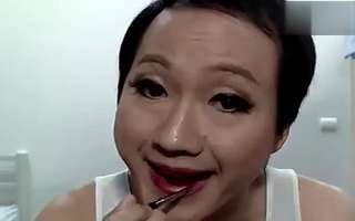 神奇的化妆术-大叔变美女全过程