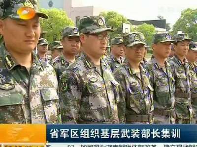湖南省军区组织基层武装部长集训