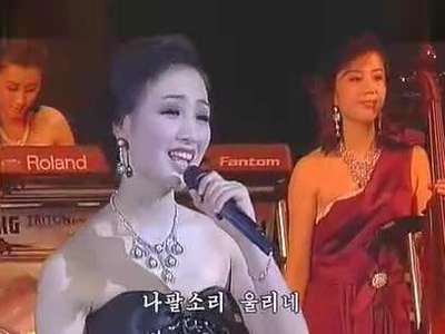 朝鲜演员-五星红旗你是我的骄傲 《红旗飘飘》 朝鲜牡丹峰乐团示范