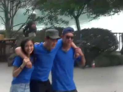 中国版《running man》现场曝光 陈赫受伤被搀扶-奔跑吧兄弟20140829